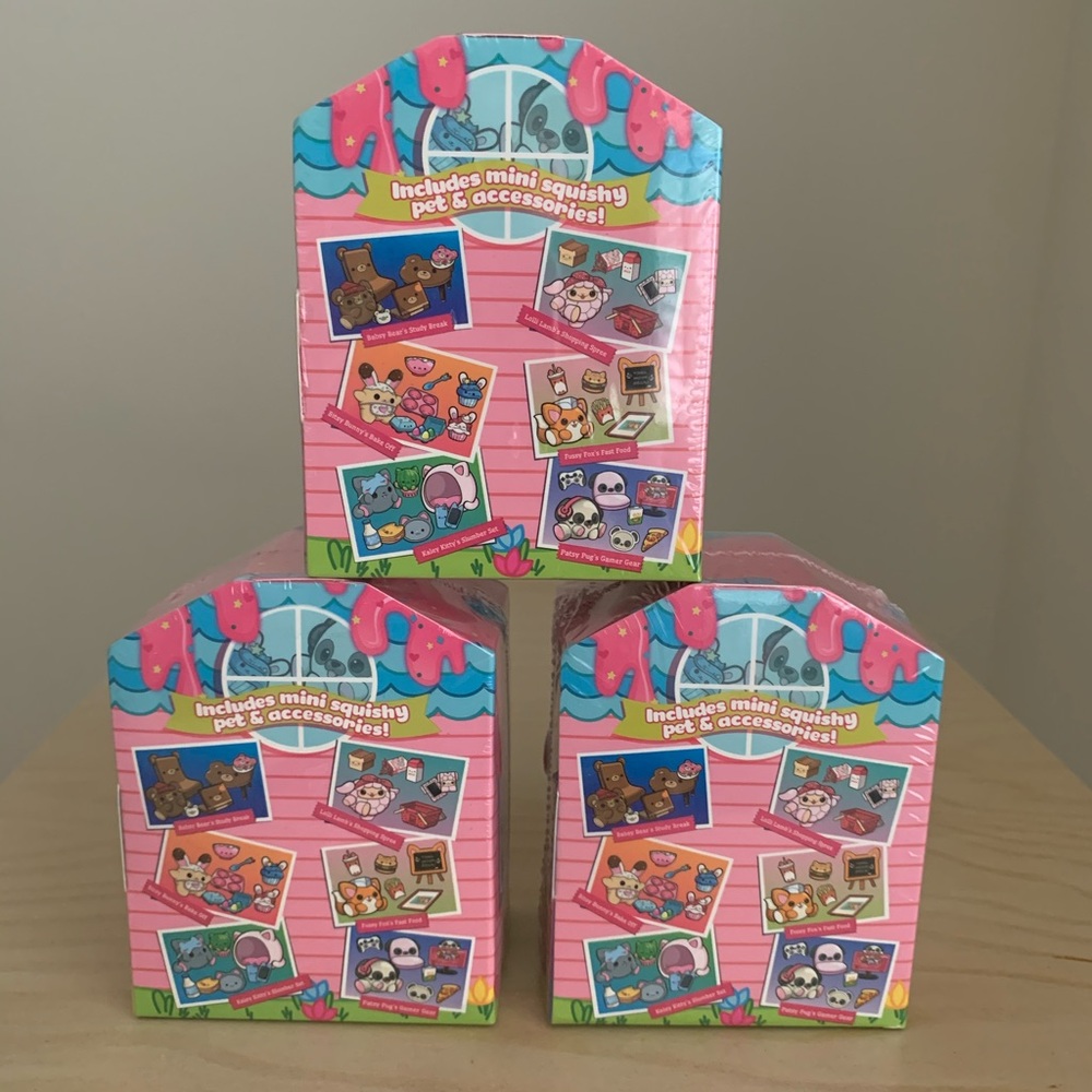 Set of 3 Smooshy Mushy